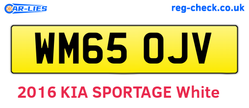 WM65OJV are the vehicle registration plates.