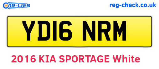 YD16NRM are the vehicle registration plates.