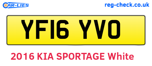 YF16YVO are the vehicle registration plates.