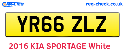 YR66ZLZ are the vehicle registration plates.