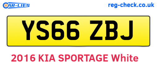YS66ZBJ are the vehicle registration plates.