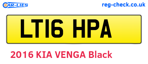 LT16HPA are the vehicle registration plates.