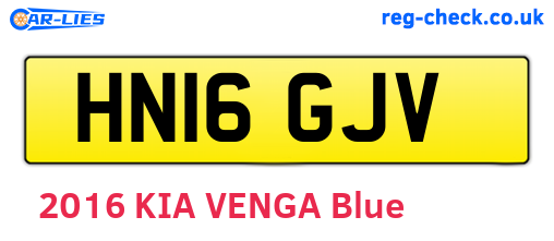 HN16GJV are the vehicle registration plates.