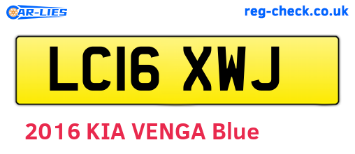 LC16XWJ are the vehicle registration plates.