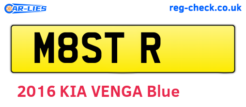 M8STR are the vehicle registration plates.