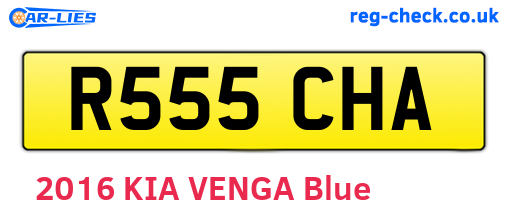 R555CHA are the vehicle registration plates.