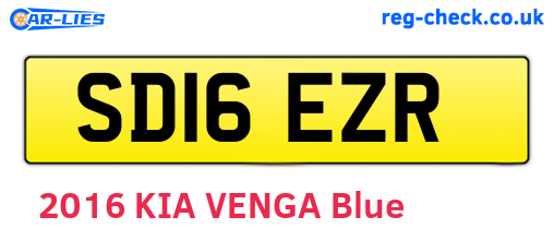 SD16EZR are the vehicle registration plates.