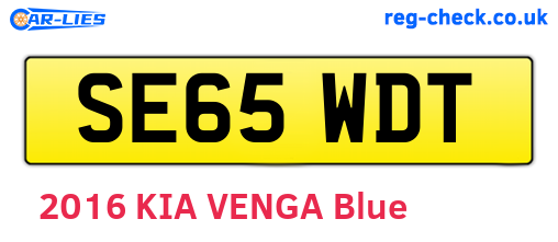 SE65WDT are the vehicle registration plates.