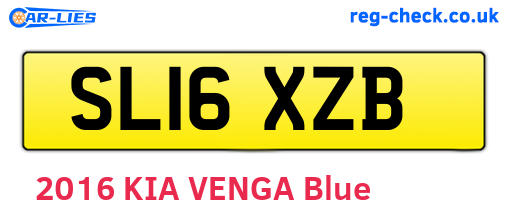 SL16XZB are the vehicle registration plates.