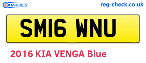 SM16WNU are the vehicle registration plates.