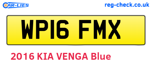 WP16FMX are the vehicle registration plates.