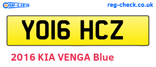 YO16HCZ are the vehicle registration plates.