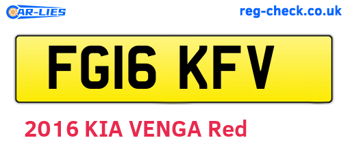 FG16KFV are the vehicle registration plates.