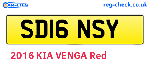 SD16NSY are the vehicle registration plates.