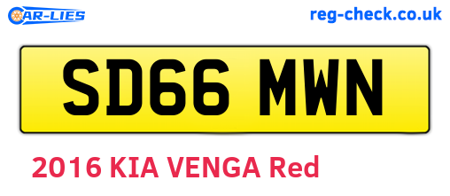 SD66MWN are the vehicle registration plates.