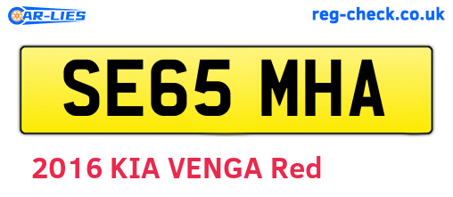 SE65MHA are the vehicle registration plates.