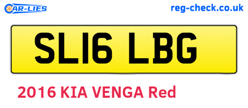 SL16LBG are the vehicle registration plates.