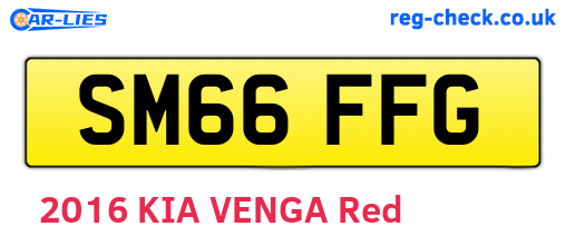 SM66FFG are the vehicle registration plates.