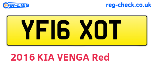 YF16XOT are the vehicle registration plates.