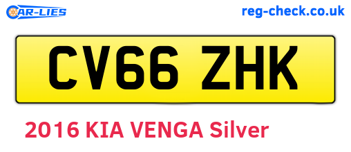 CV66ZHK are the vehicle registration plates.