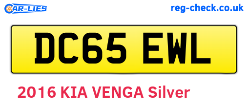 DC65EWL are the vehicle registration plates.