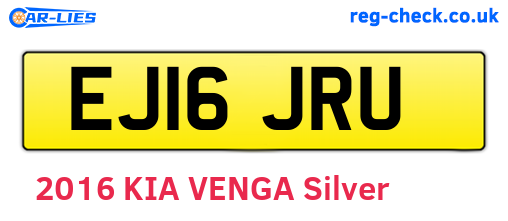 EJ16JRU are the vehicle registration plates.