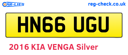 HN66UGU are the vehicle registration plates.
