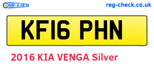 KF16PHN are the vehicle registration plates.