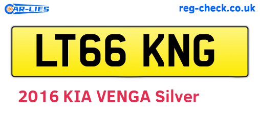 LT66KNG are the vehicle registration plates.