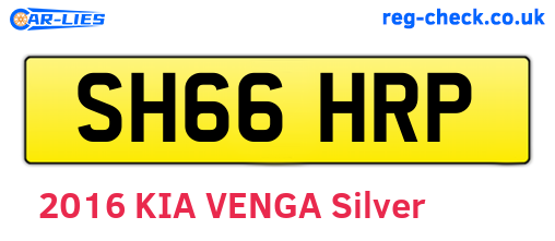 SH66HRP are the vehicle registration plates.