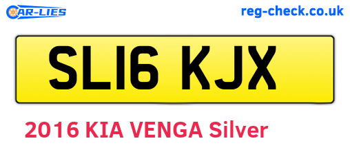 SL16KJX are the vehicle registration plates.