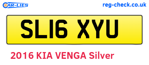 SL16XYU are the vehicle registration plates.
