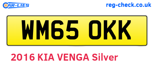 WM65OKK are the vehicle registration plates.