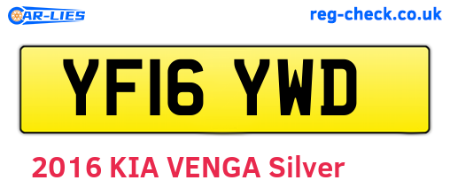 YF16YWD are the vehicle registration plates.