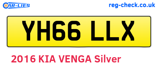 YH66LLX are the vehicle registration plates.