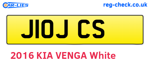J10JCS are the vehicle registration plates.