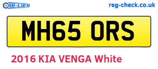 MH65ORS are the vehicle registration plates.