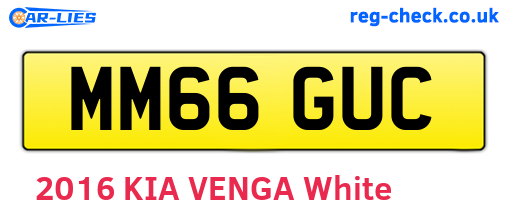 MM66GUC are the vehicle registration plates.