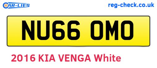 NU66OMO are the vehicle registration plates.