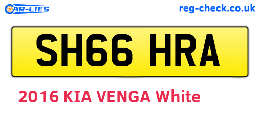 SH66HRA are the vehicle registration plates.
