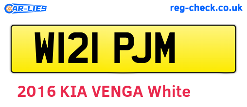 W121PJM are the vehicle registration plates.