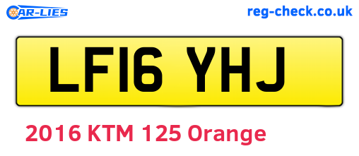LF16YHJ are the vehicle registration plates.