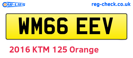 WM66EEV are the vehicle registration plates.