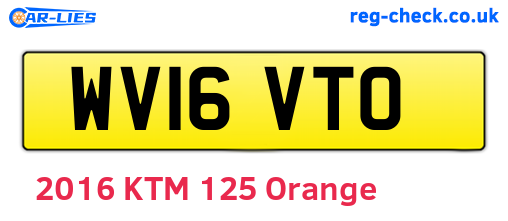 WV16VTO are the vehicle registration plates.