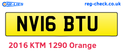 NV16BTU are the vehicle registration plates.