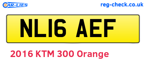 NL16AEF are the vehicle registration plates.