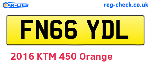 FN66YDL are the vehicle registration plates.