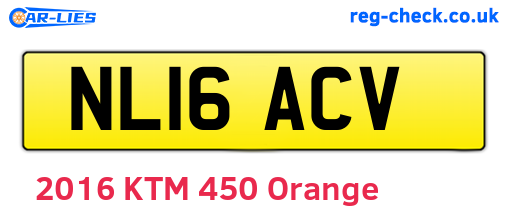 NL16ACV are the vehicle registration plates.
