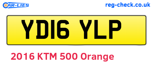 YD16YLP are the vehicle registration plates.