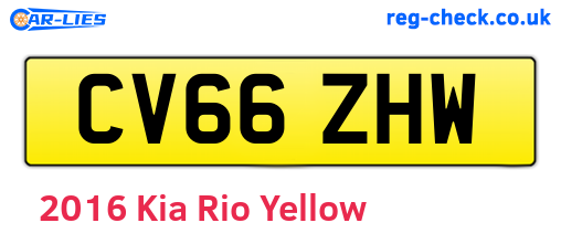 Yellow 2016 Kia Rio (CV66ZHW)